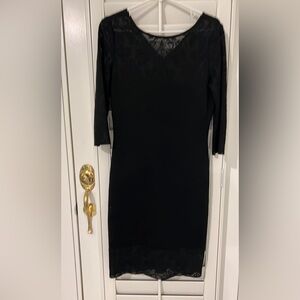 St John Black‎ Lace Dress Size 6 Party Formal